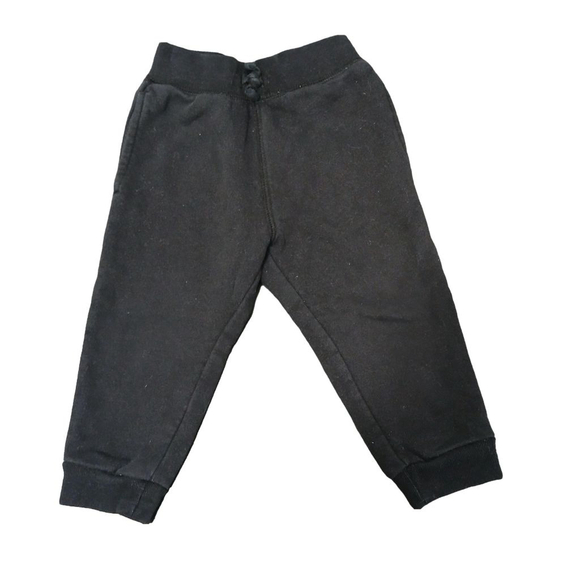 🛍 Boys The Children's Place Pants, 18-24M, Black Sweatpant - Picture 2 of 5